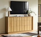 Wetalus 9-Drawer Spacious Mid-Century Modern Dresser with Ample Storage, 55", Oak
