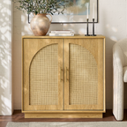 Rattan Sideboard - Oak Natural for Dining Room & Living Room