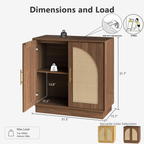 Rattan Sideboard - Oak Natural for Dining Room & Living Room