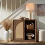 Rattan Sideboard - Oak Natural for Dining Room & Living Room