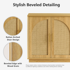 Rattan Sideboard - Oak Natural for Dining Room & Living Room