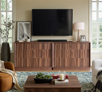 Mid Century Modern Dresser, 6 Drawer Dresser with Storage, 47" Wide Chest of Drawers with Wood Grain Texture, Drawers Organizer for Bedroom, Living Room, Hallway, Walnut