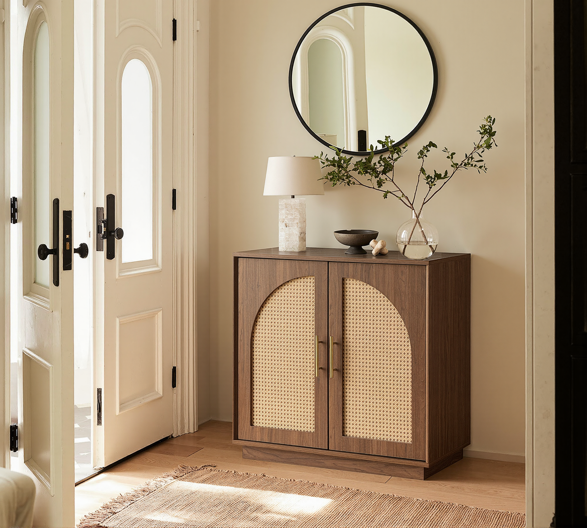 Rattan Sideboard - Oak Natural for Dining Room & Living Room