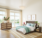 Walnut Rattan 6 Drawer dresser – Boho chic dresser